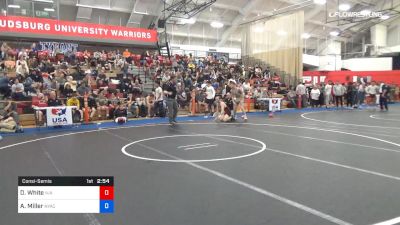 57 kg Consolation - David White, UNATTACHED vs Austin Miller, NYAC/BWC