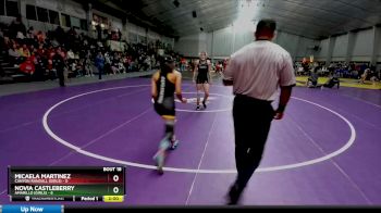 120 lbs 2nd Wrestleback And Semi-finals (16 Team) - Micaela Martinez, Canyon Randall (Girls) vs Novia Castleberry, Amarillo (Girls)