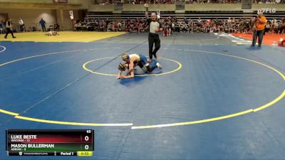 65 lbs Quarterfinals (8 Team) - Luke Beste, Waconia vs Mason Bullerman, Adrian