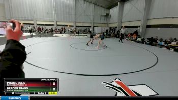 120 lbs 2nd Wrestleback And Semi-finals(16 Team) - Miguel Solis, El Paso Eastwood vs Braden Trang, Southlake Carroll