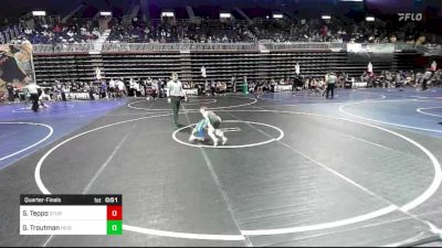 55 lbs Quarterfinal - Sawyer Teppo, Sturgis WC vs Grayson Troutman, Heights WC