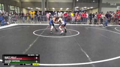 100 lbs Cons. Round 2 - Rhett Kelly, Fort Scott Wrestling Club vs Daiven Watson, Andover