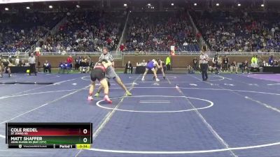 D2-138 lbs Cons. Round 2 - Matt Shaffer, John Glenn HS (Bay City) vs Cole Riedel, St Johns HS