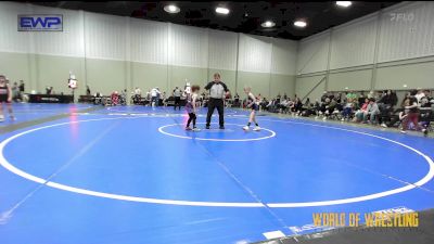 58 lbs Rr Rnd 2 - Spencer Mattson, Funky Singlets vs Riddic Bunn, Untouchables 9u Purple