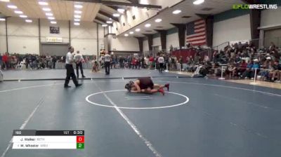 160 lbs 7th place - Josh Walker, Bethel vs Max Wheeler, White River