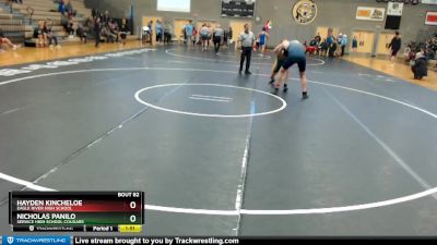 189 lbs Cons. Round 2 - Hayden Kincheloe, Eagle River High School vs Nicholas Panilo, Service High School Cougars