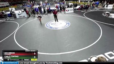 97 lbs Champ. Round 2 - Carlo Contino, California vs Ace Gibson, California