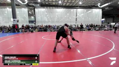 215 lbs Round 2 - John Drury, NOVA Wrestling Club vs Drake Garrison, Shenandoah Valley Wrestling Cl