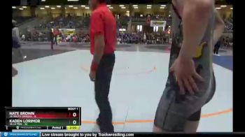 152 lbs Round 1 (4 Team) - Kaden Lorimor, 3A La Pine vs Nate Brown, 3A South Umpqua