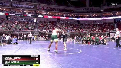 3A-285 lbs Cons. Round 2 - Noah Parsons, Pella vs Ashton Honore, Iowa City, West