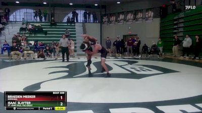 120 lbs Cons. Semi - Braeden Meeker, Gonzaga vs Isaac Slayter, St. John Paul The Great