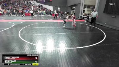 145 lbs Cons. Round 3 - Brady Baer, Team Nazar vs Oakley Pluess, Wisconsin Rapids