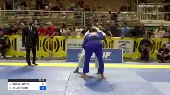 LUCAS NORAT LOPES vs DEVHONTE M. JOHNSON 2021 Pan Jiu-Jitsu IBJJF Championship