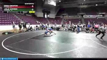 W-152 lbs Quarterfinals (8 Team) - Leslie Acevedo, California vs Emma Crichton, Wyoming