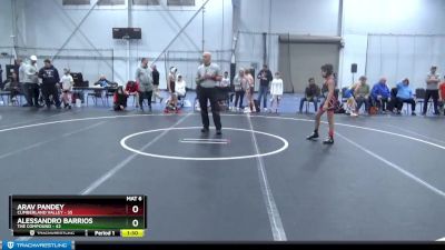 80 lbs Round 1 - Arav Pandey, Cumberland Valley vs Alessandro Barrios, The Compound