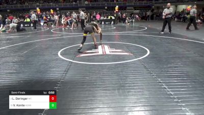 86 lbs Semifinal - Lennox Deringer, Mt. Lebanon vs Vera Konte, Norristown