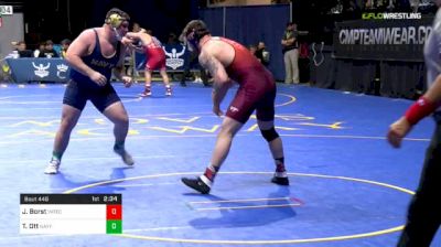 285 lbs Consi Of 16 #2 - John Borst, Virginia Tech vs Thomas Ott, Navy