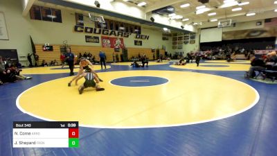 141 lbs Consi Of 32 #2 - Nathan Come, Arroyo Grande vs Josh Shepard, Frontier