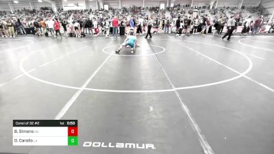 106 lbs Consi Of 32 #2 - Brody Simons, ME vs Dominic Carollo, LA