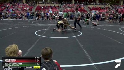 120 lbs Cons. Round 2 - Gus Strick, Lawrence Elite vs Elijah Cervantes, Pratt Wrestling Club