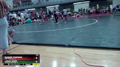 120 lbs Round 6 (10 Team) - Logan Lewis, Alabama Elite Red vs Gunner Tompkins, Next Level WC