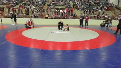 40 lbs Consi Of 4 - Jaxson Rush, Backyard Brawlers Wrestling Club vs Cole Jennings, John Wayne Corcoran Wrestling Association