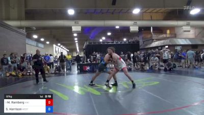 97 kg Cons 4 - Max Ramberg, Viking RTC vs Sage Harrison, Western Colorado Wrestling Club