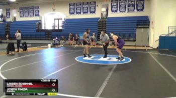 285 lbs Cons. Semi - Landen Schemmel, Cornell College vs Joseph Pineda, Dubuque