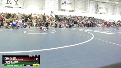 53 lbs Cons. Round 2 - Finn Falato, Sandy Creek Wrestling Club vs Micah Barber, Club Not Listed