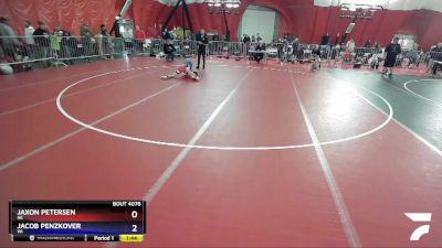 98 lbs Round 2 - Jaxon Petersen, NE vs Jacob Penzkover, WI