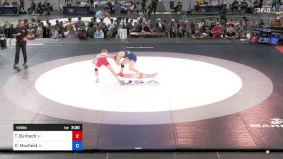 145 lbs Cons 64 #2 - Tristan Burbach, Nebraska vs Cole Mayfield, Oklahoma