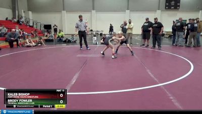 70 lbs Cons. Round 5 - Brody Fowler, Techfall Wrestling Club vs Kaleb Bishop, Fort Payne Youth Wrestling