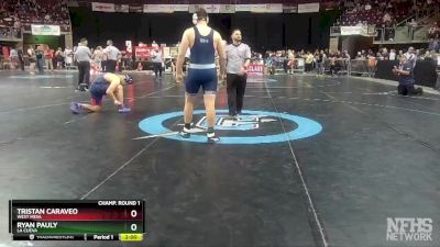 5A 215 lbs Champ. Round 1 - Ryan Pauly, La Cueva vs Tristan Caraveo, West Mesa