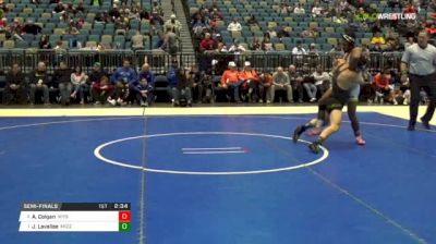 157 lbs Semifinal - Archie Colgan, Wyoming vs Joey Lavallee, Missouri