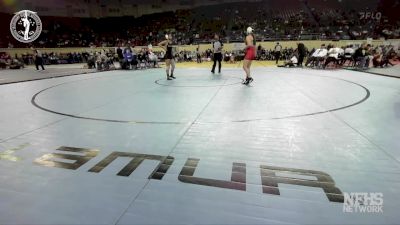 6A - 115 lbs Quarterfinal - Hannah Lopez, MOORE vs Laila Mirza, SAND SPRINGS