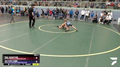 78 lbs X Bracket - Teil McIntyre, Bethel Freestyle Wrestling Club vs Peyton Cobb, Soldotna Whalers Wrestling Club