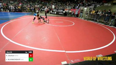 70 lbs Round Of 32 - Kamden Deshon, Neighborhood Wrestling Club vs JACOB BLANKENSHIP, MWC Wrestling Academy