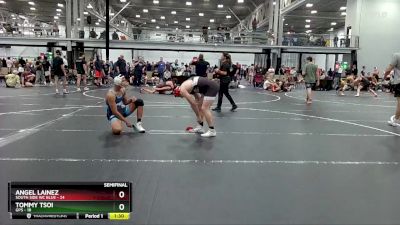 150 lbs Semis (4 Team) - Angel Lainez, South Side WC Blue vs Tommy Tsoi, GPS