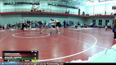 170 lbs Cons. Round 2 - Thomas Dygard, Yorktown Wrestling Club vs Spencer Lawhead, HSE Wrestling Club