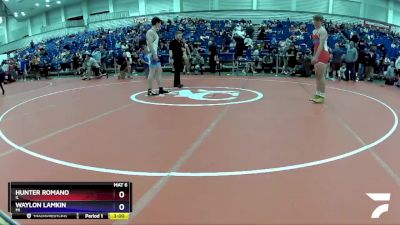 182 lbs Cons. Round 1 - Hunter Romano, IL vs Waylon Lamkin, MI