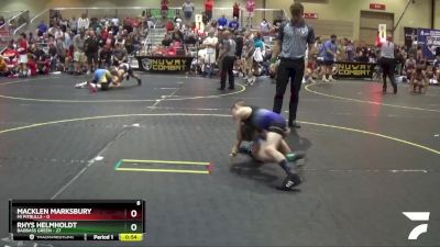 65 lbs Finals (8 Team) - Macklen Marksbury, Mi Pitbulls vs Rhys Helmholdt, BadBass Green