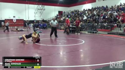 120 lbs Cons. Round 1 - Jonathan Sanchez, El Modena vs Isaac Gonzalez, Western