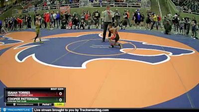 74 lbs Quarterfinal - Isaiah Torres, Warriors Of Christ WOC vs Cooper Patterson, Cascade Mat Club