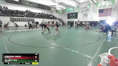 165 lbs Quarterfinal - Ricardo Leal, Santa Fe vs Christian Carchi, Simi Valley