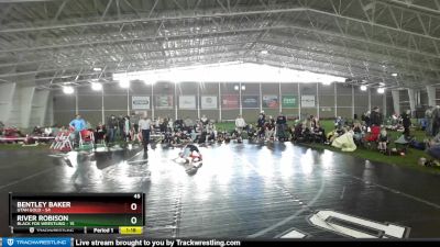 45 lbs Quarters & Wb (16 Team) - Bentley Baker, Utah Gold vs River Robison, Black Fox Wrestling