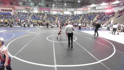 46 lbs Round Of 16 - Bryer Davis, Dove Creek Bulldogs vs Kiano Mora, SLV Elite