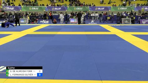 LUIS FERNANDO GUTIÉRREZ PEÑA vs GABRIEL DE ALMEIDA FERREIRA 2024 Brasileiro Jiu-Jitsu IBJJF