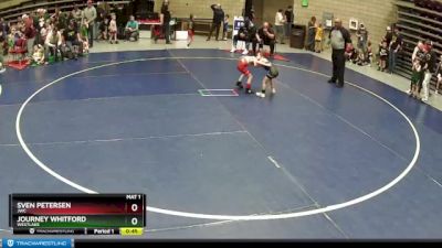 42 lbs Champ. Round 1 - Journey Whitford, WESTLAKE vs Sven Petersen, JWC