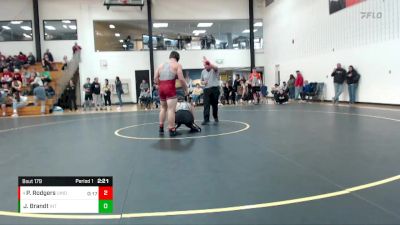 197 lbs Quarterfinal - Phoenix Rodgers, Indianapolis vs Jacob Brandt, Indiana Tech