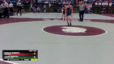 1 - 106 lbs Cons. Semi - Mariah Roberts, Riverheads vs Cyler Driscoll, Parry McCluer